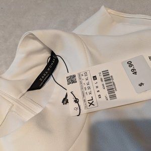 Zara white sleeveless blouse